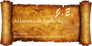 Jelenovics Emőd névjegykártya
